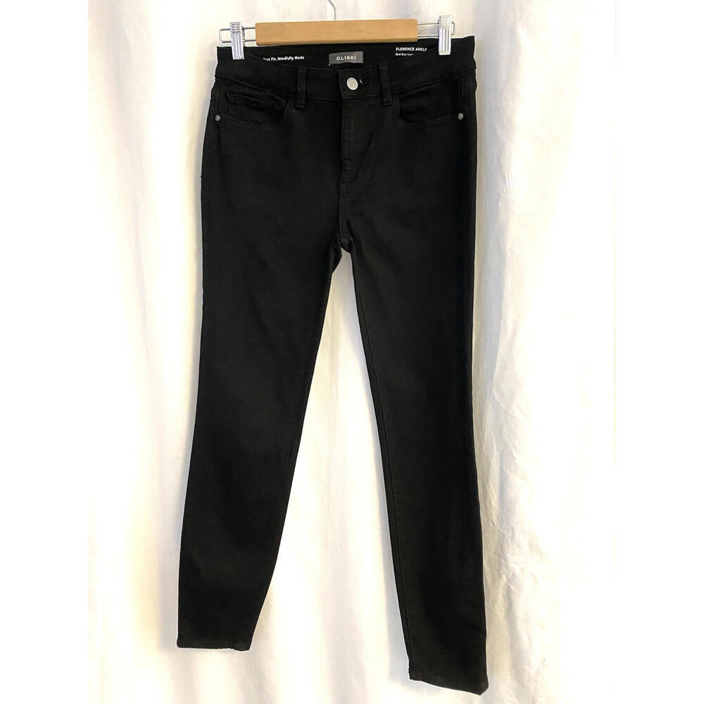 DL1961 Florence Instasculpt Skinny Jeans, Women's Size 27 Black  -0076